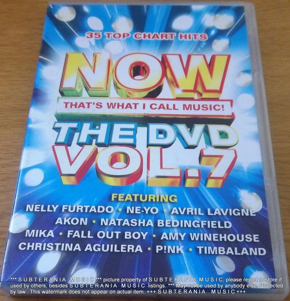 NOW THAT'S WHAT I CALL MUSIC THE DVD VOL. 7