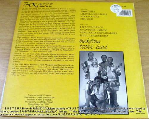 MAHLATHINI AND THE MAHOTELLA QUEENS Thokozile  VINYL RECORD
