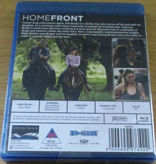 HOME FRONT Jason Statham James Franco Winona Ryder BLU RAY