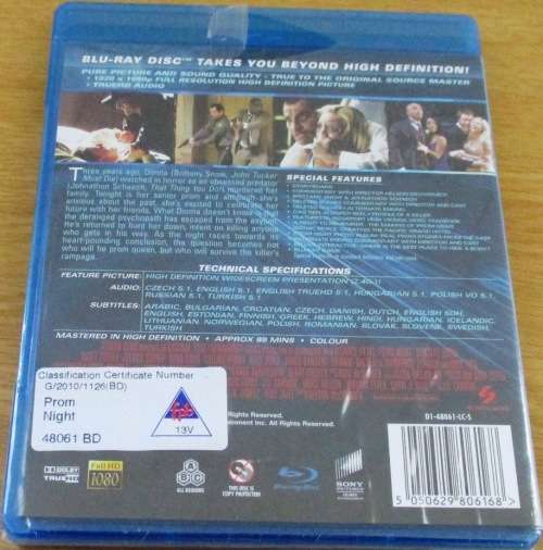 PROM NIGHT A Night to Die For BLU RAY