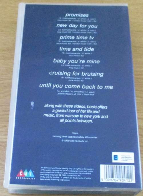 BASIA A New Day Import VHS Video Cassette