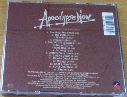 APOCALYPSE NOW O.S.T.  [Shelf G box 24]