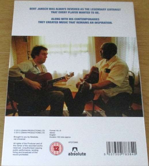 ACOUSTIC ROUTES Bert Jansch  DVD