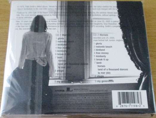 PATTI SMITH Horses / Horses Legacy Edition 2xCD Digipak   [Shelf G Box 10]