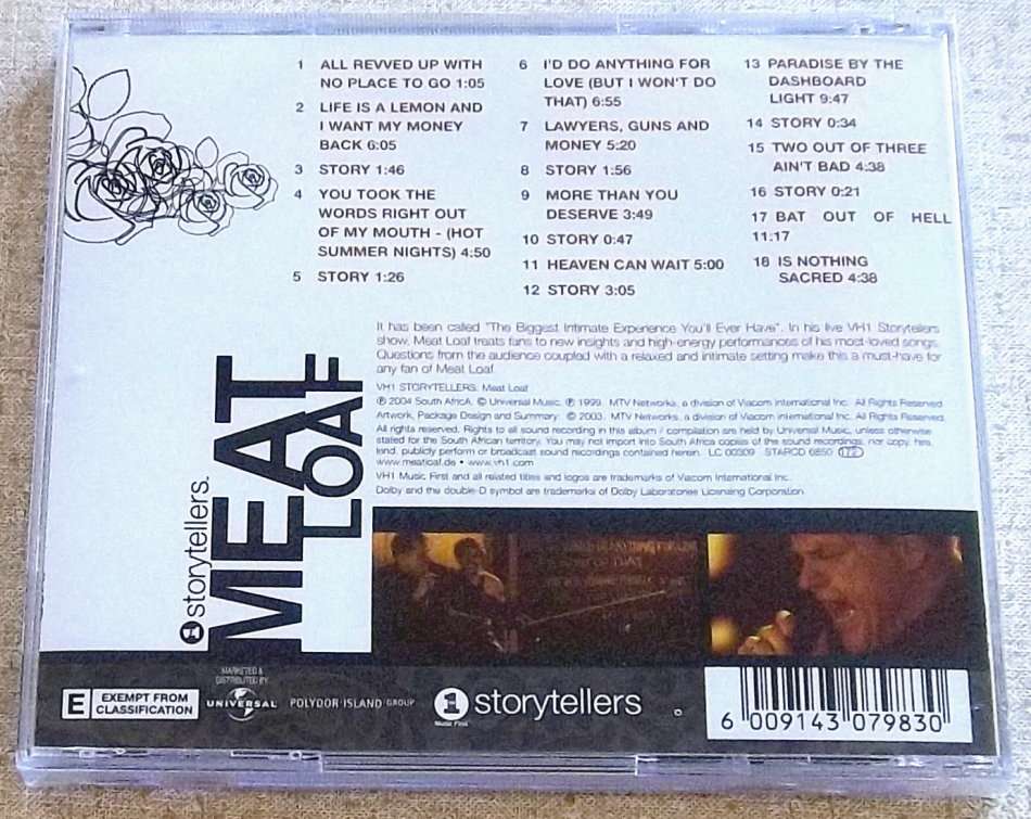 MEAT LOAF VH1 Storytellers