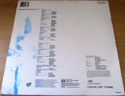 BONNIE RAITT Nick of Time VINYL record