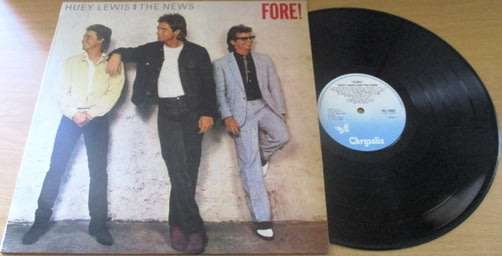 HUEY LEWIS AND THE NEWS Fore!  VINYL record