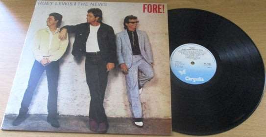 HUEY LEWIS AND THE NEWS Fore!  VINYL record
