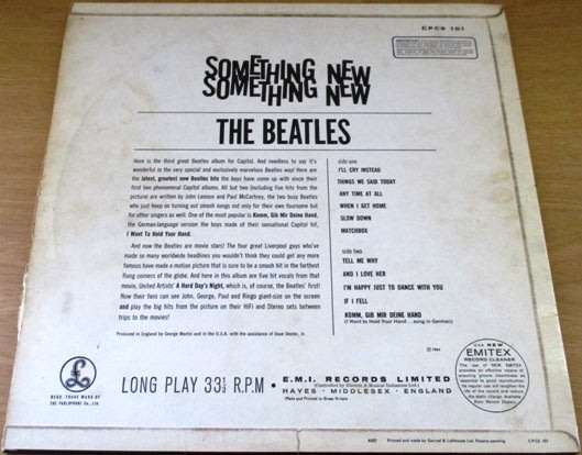 THE BEATLES Something New 1964 UK Pressing CPCS 101  VINYL RECORD