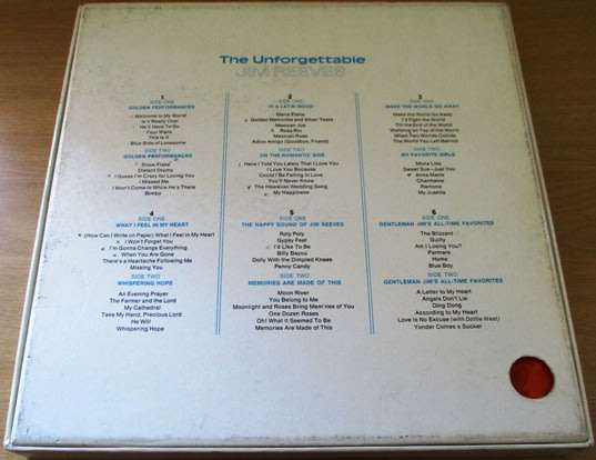 JIM REEVES The Unforgettable Jim Reeves 6xLP BOX SET VINYL RECORDS Reader's Digest