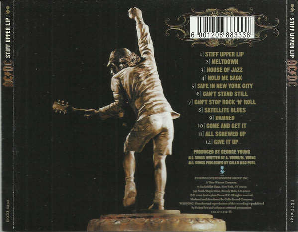 AC/DC Stiff Upper Lip South African release CD