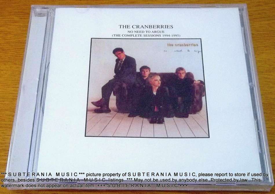 THE CRANBERRIES No Need To Argue (The Complete Sessions 1994-1995) SOUTH AFRICA CD