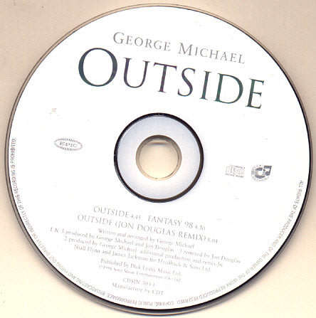 GEORGE MICHAEL Outside CD Single South African Issue [not in sleeve]