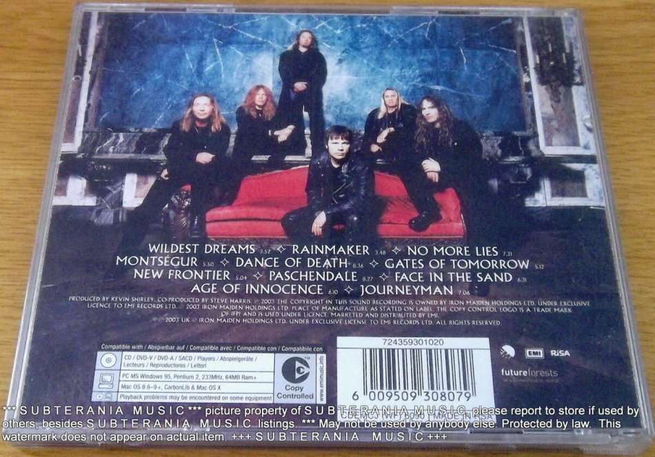 IRON MAIDEN Dance Of Death SOUTH AFRICA Cat# CDEMCJ(WF)6090