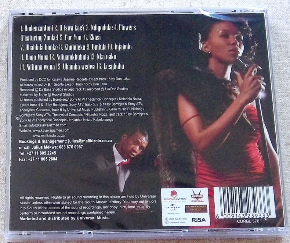 MAFIKIZOLO Six Mabone SOUTH AFRICA Cat# CDRBL 370 Kwaito Kwela