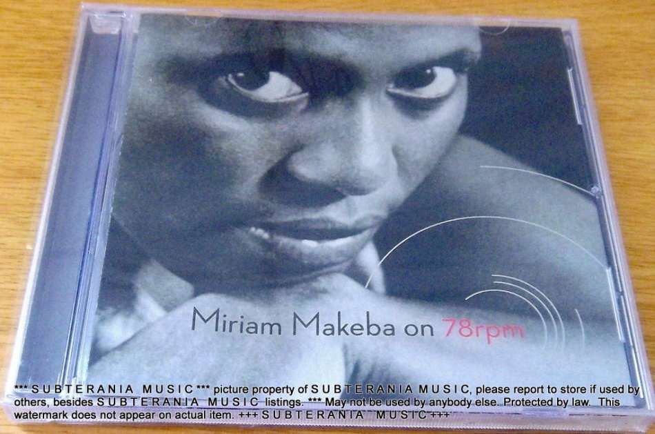 MIRIAM MAKEBA On 78 rpm 1955  1959 SOUTH AFRICA Cat# SIYCD041