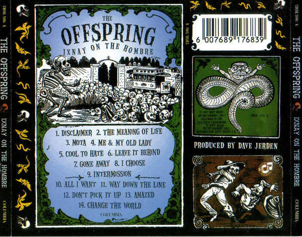 THE OFFSPRING Ixnay On The Hombre SOUTH AFRICA  Cat# CDCOL 5186 K  [EX]