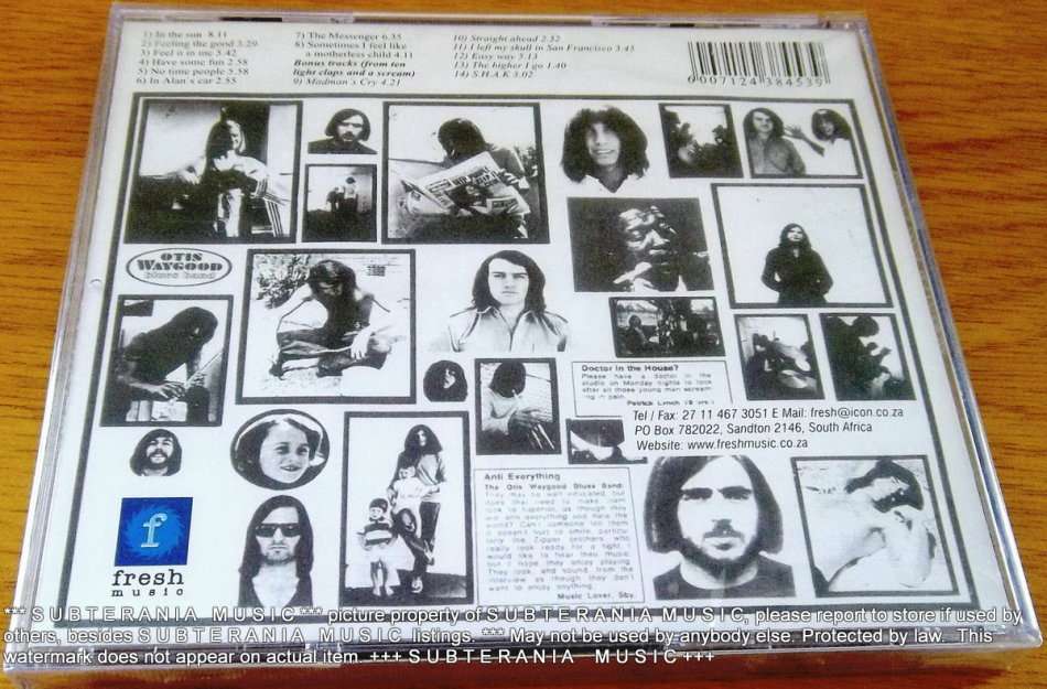 OTIS WAYGOOD BLUES BAND Simply SOUTH AFRICA Cat# FRESHCD135