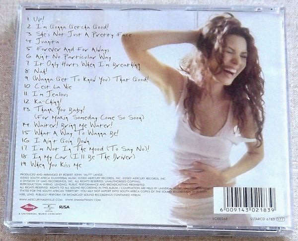SHANIA TWAIN Up! (International Version) South African release CD [VG]