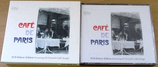 CAFE DE PARIS 3xCD Deluxe Edition featuring 60 French Cafe Songs BOX SET [Shelf V Box 3]