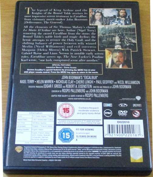 CULT FILM: Excalibur DVD [DVD BOX 4]