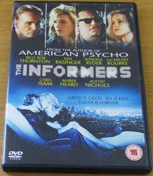 CULT FILM: The Informers DVD [DVD BOX 6] Kim Basinger Mickey Rourke