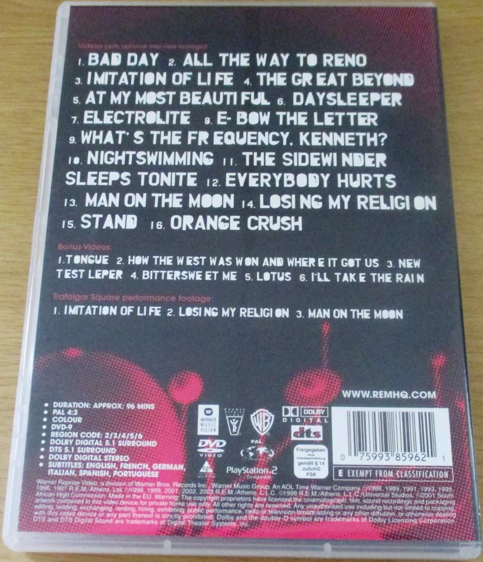 R.E.M. In View 1988-2003 DVD