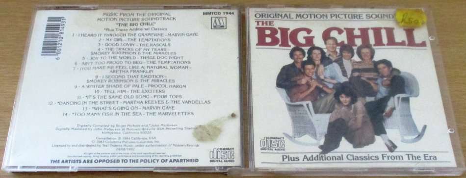 SOUNDTRACK: THE BIG CHILL O.S.T. CD [Shelf V Box 5]