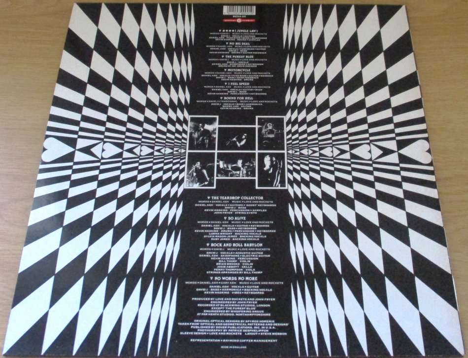 LOVE AND ROCKETS Love and Rockets 1989 UK Pressing LP VINYL RECORD