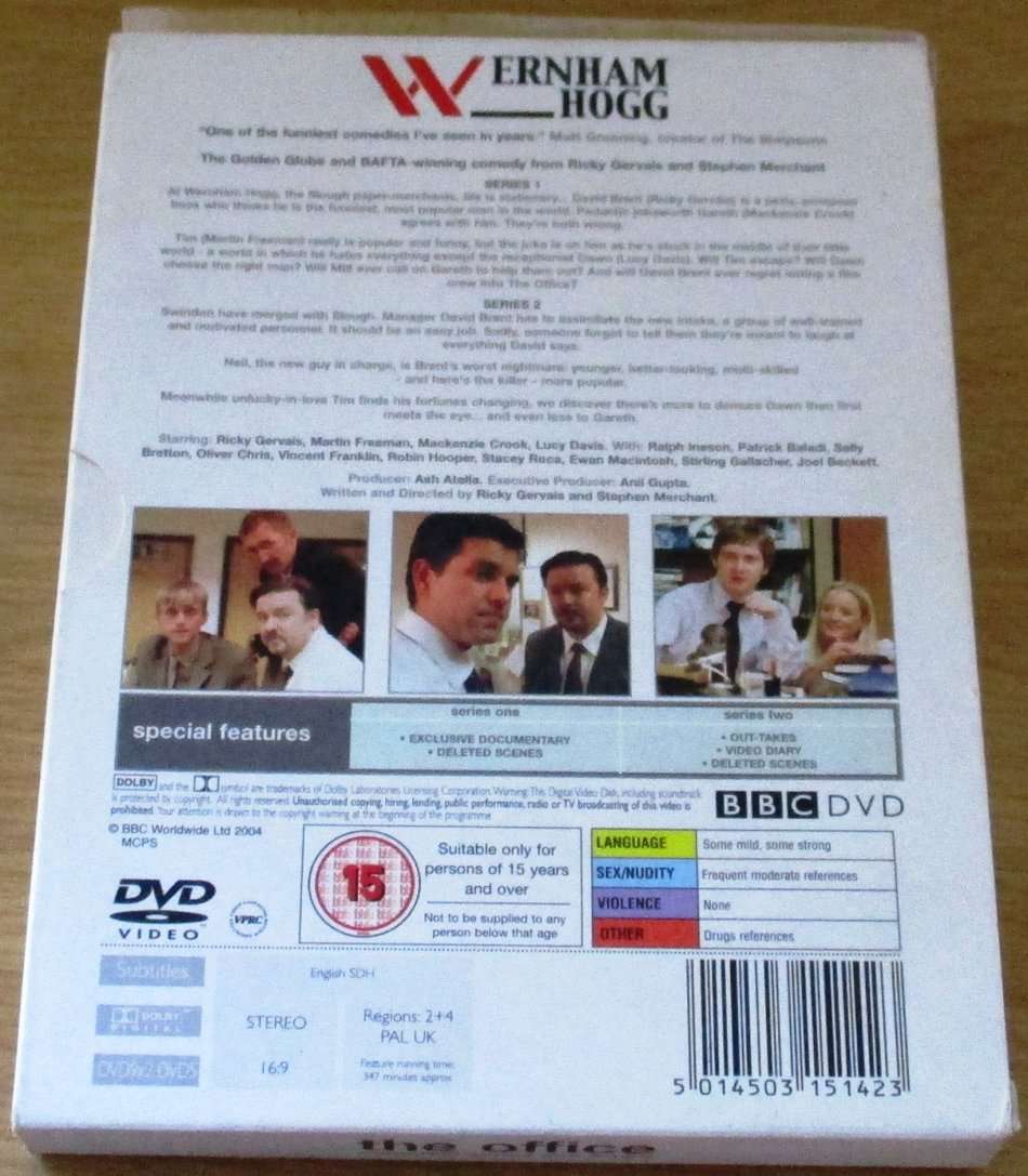 THE OFFICE BBC Complete Series 1+2 BOX SET [DVD BOX 4]