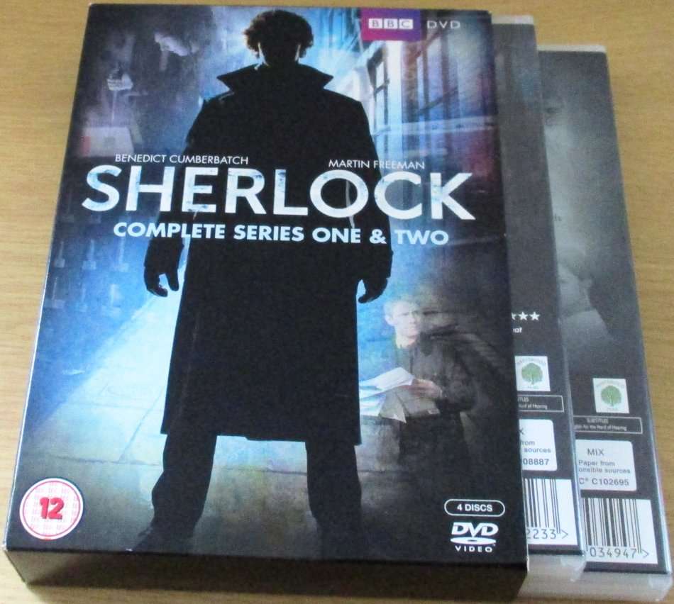 SHERLOCK HOLMES Complete Season 1 + 2 BBC BOX SET [SHELF D1]