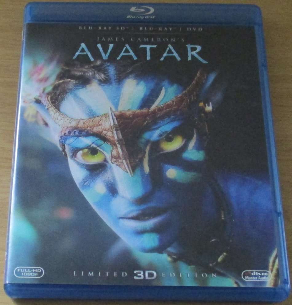 AVATAR BLU RAY + BLU RAY 3D + DVD [SHELF D1]