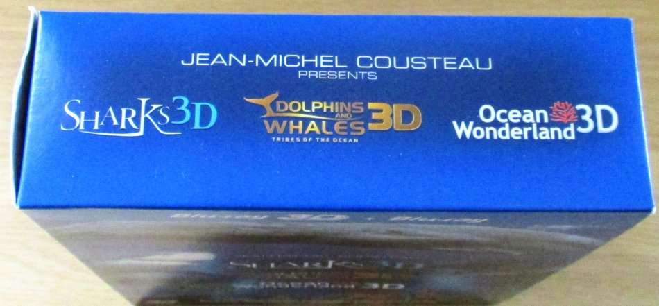 SHARKS 3D + DOLPHINS and WHALES + OCEAN WONDERLAND 3D  [Blu Ray Shelf]