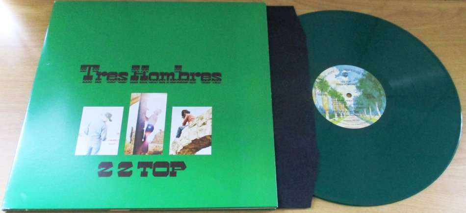 ZZ TOP Tres Hombres Ltd Edition Jalapeno Green Gatefold 2018 European Pressing Cat# 6034978 VINYL LP
