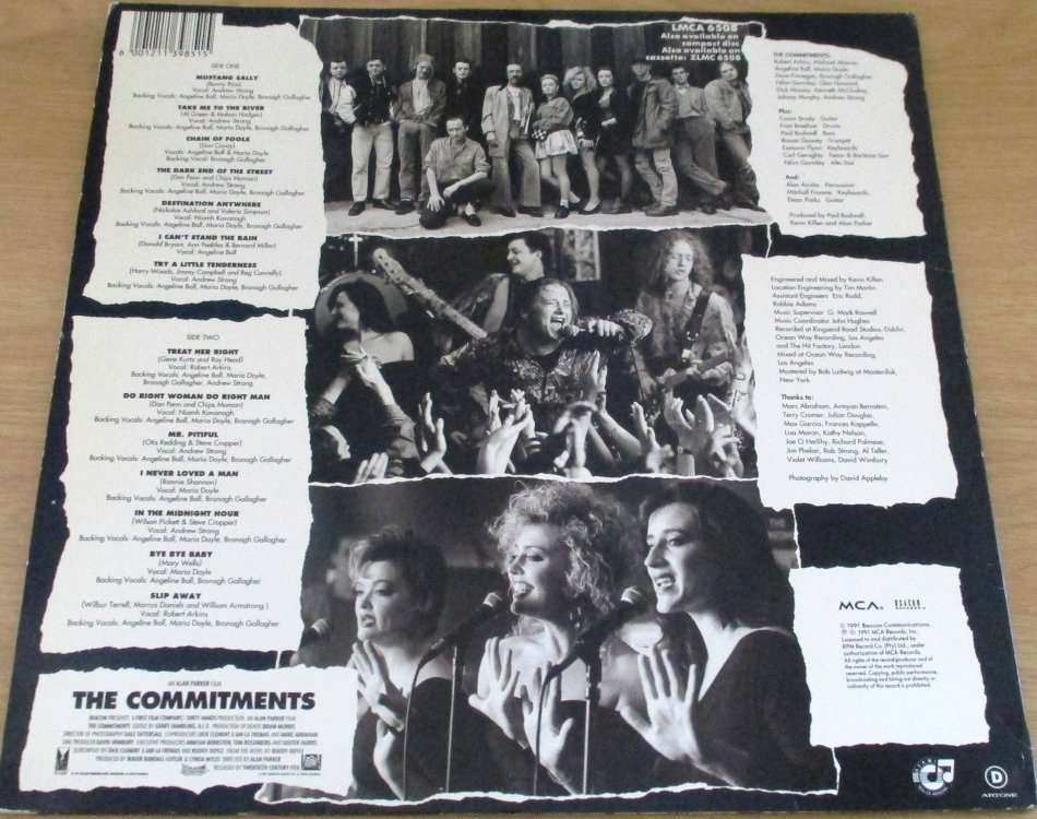 THE COMMITMENTS O.S.T. LP VINYL RECORD