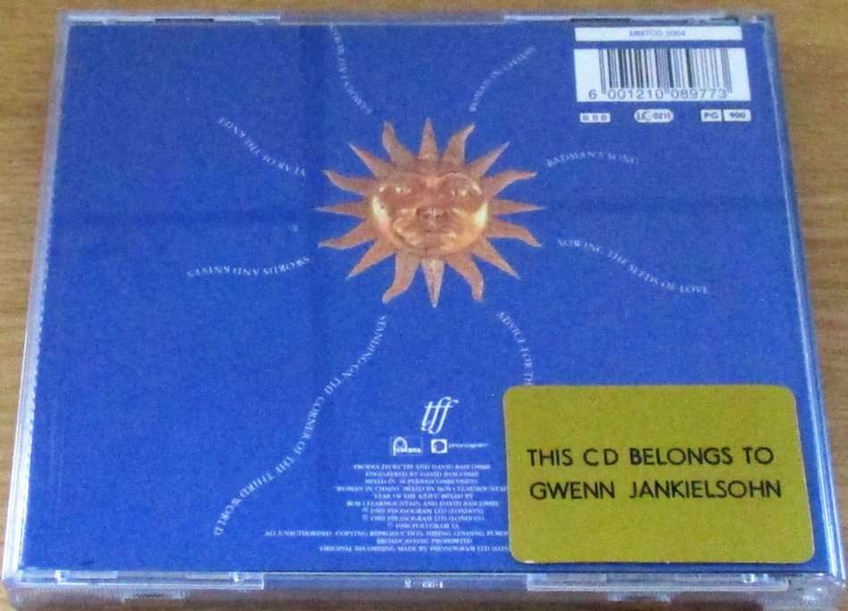 TEARS FOR FEARS Seeds of Love CD  [msr]