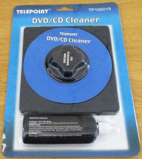 TELEPOINT CD / DVD CLEANER with CLEANING LIQUID
