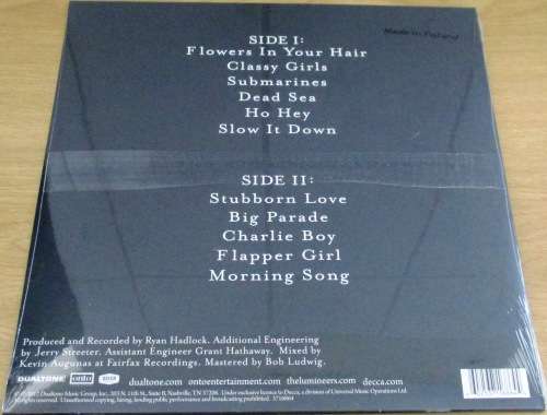 THE LUMINEERS The Lumineers 2012 LP VINYL RECORD