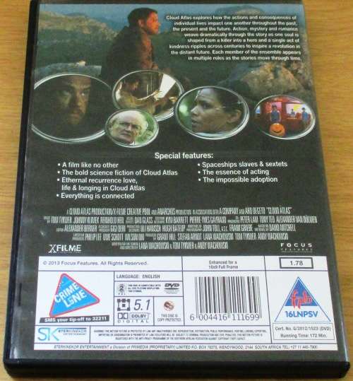 CULT FILM: CLOUD ATLAS Tom Hanks [DVD BOX 6]