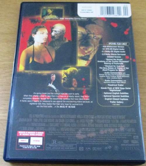 CULT FILM: HOUSE OF THE DEAD DVD [BOX H1]