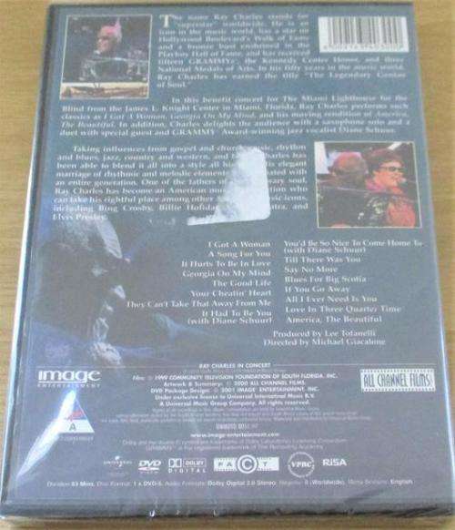 RAY CHARLES IN CONCERT DVD [Shelf H]