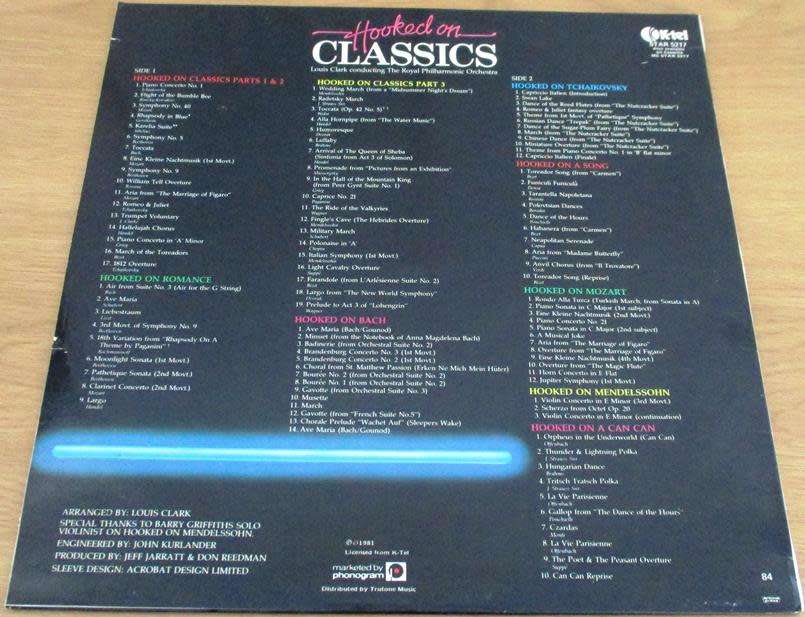HOOKED ON CLASSICS LP VINYL RECORD