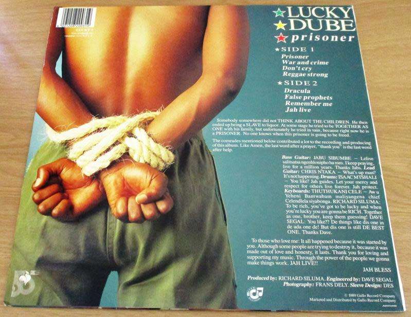 LUCKY DUBE Prisoner LP VINYL RECORD