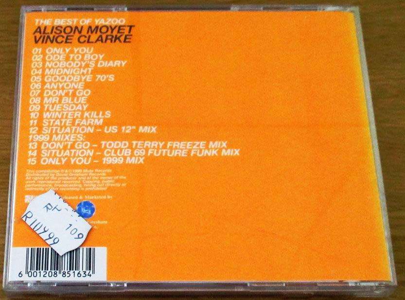 YAZOO Only Yazoo The Best of  [Shelf G7]