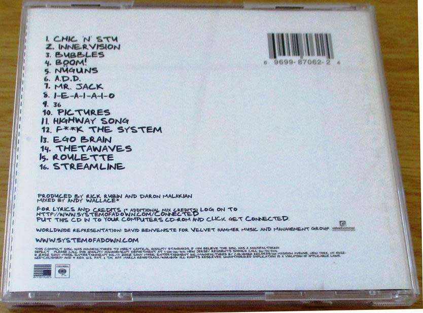 SYSTEM OF A DOWN Steal This Album! [Shelf G8]