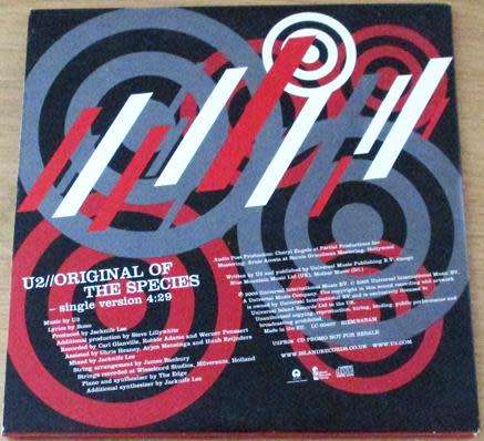 U2 Origin of the Species CD Single