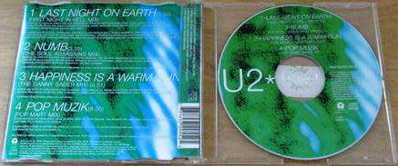 U2 Last Night on Earth CD Single