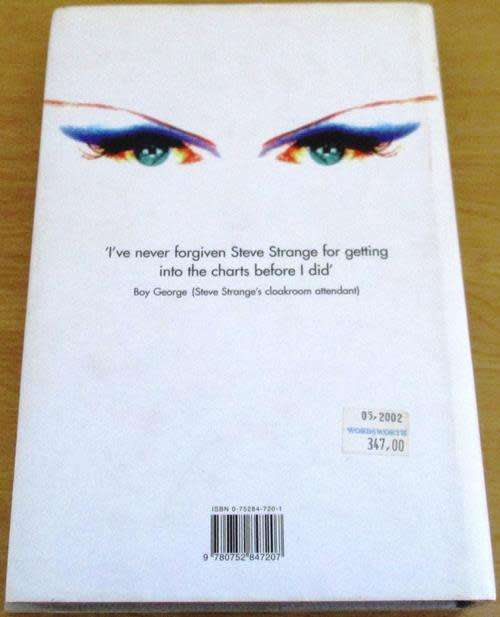 BLITZED! The Autobiography of STEVE STRANGE Hardcover BOOK