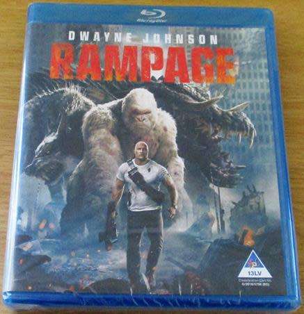 RAMPAGE Dwayne Johnson BLU RAY
