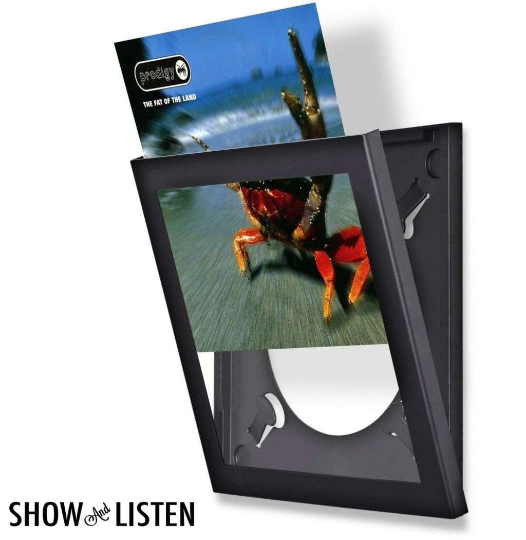 SHOW & LISTEN ALBUM COVER INTERCHANGEABLE DISPLAY FRAME - BLACK (31.75 x 31.75cm) ONE FRAME ONLY